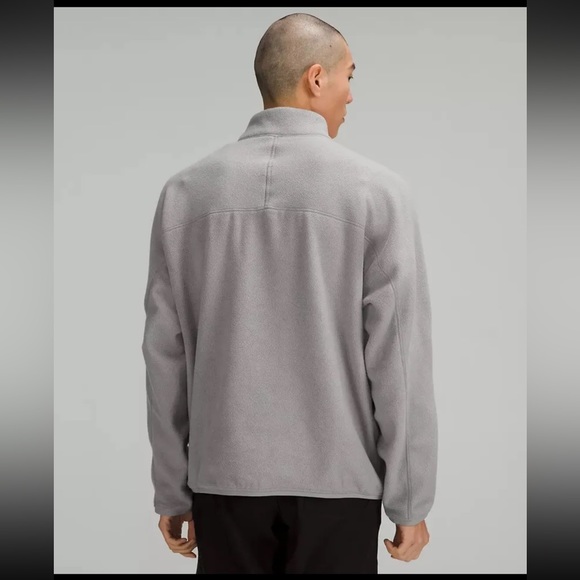 NWT Men's Lululemon Oversized-Fit Fleece Half Zip Grey - Picture 2 of 5